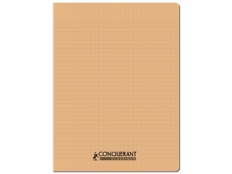 CONQUERANT CLASSIQUE Cahier 240 x 320 mm, Seyès, abricot