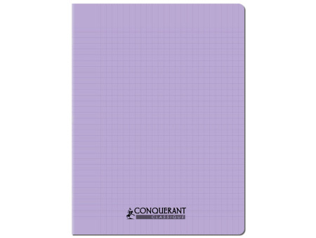 CONQUERANT CLASSIQUE Cahier 240 x 320 mm, Seyès, lilas
