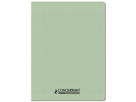 CONQUERANT CLASSIQUE Cahier 240 x 320 mm, Seyès, vert pastel