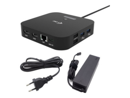 I-TEC USB-C Dual HDMI DS + Charger