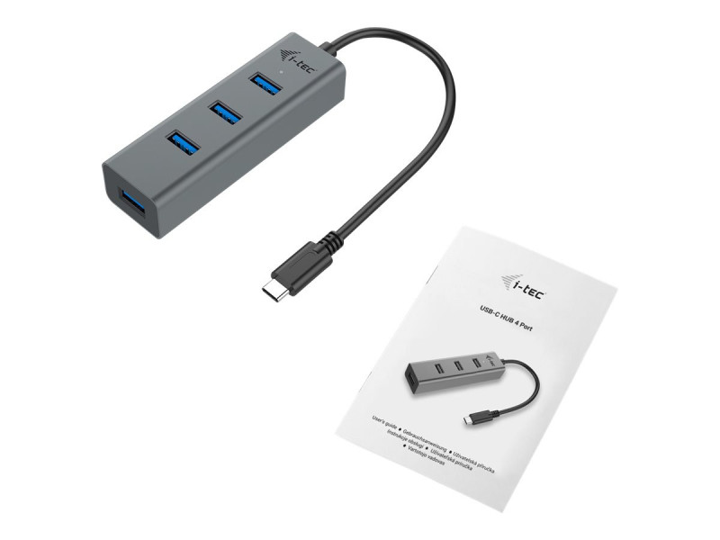 I-TEC USB C Metal HUB 4 Port passive