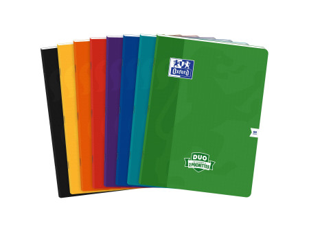 Oxford Cahier à pochettes DUO, 240 x 320 mm, seyès, 96 pages