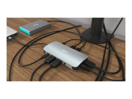 I-TEC USB-C Metal Nano Dock 3xDisplay+PD