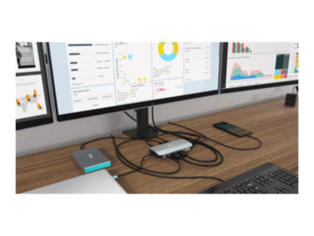 I-TEC USB-C Metal Nano Dock 3xDisplay+PD