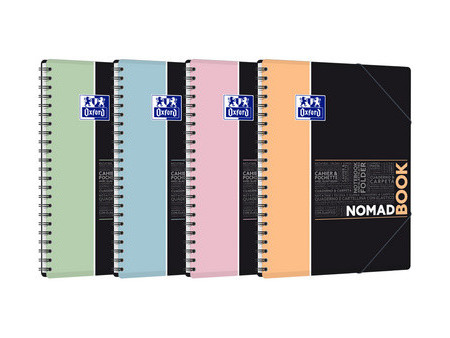 Oxford Etudiants Cahier NOMADBOOK Pastel, A4+, Seyès