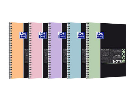 Oxford Etudiants Cahier à spirale NOTEBOOK Pastel, A4+ seyès