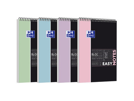 Oxford Etudiants Bloc-notes à spirale EASYNOTES Pastel, A4+
