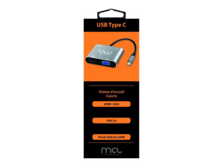 MCL Docking station Type C to HDMI VGA