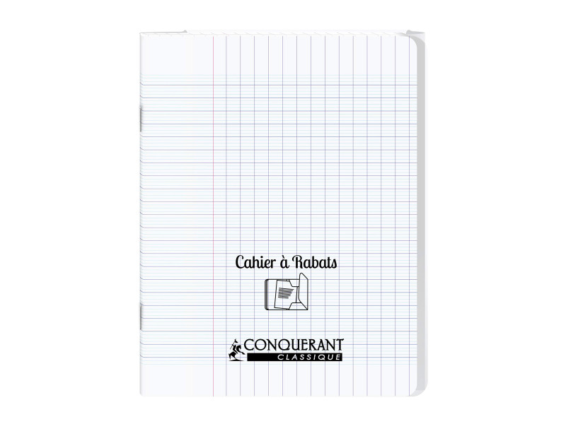 CONQUERANT CLASSIQUE Cahier à rabat 170 x 220 mm, incolore