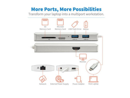 EATON TRIPPLITE USB-C Dock 4K HDMI USB