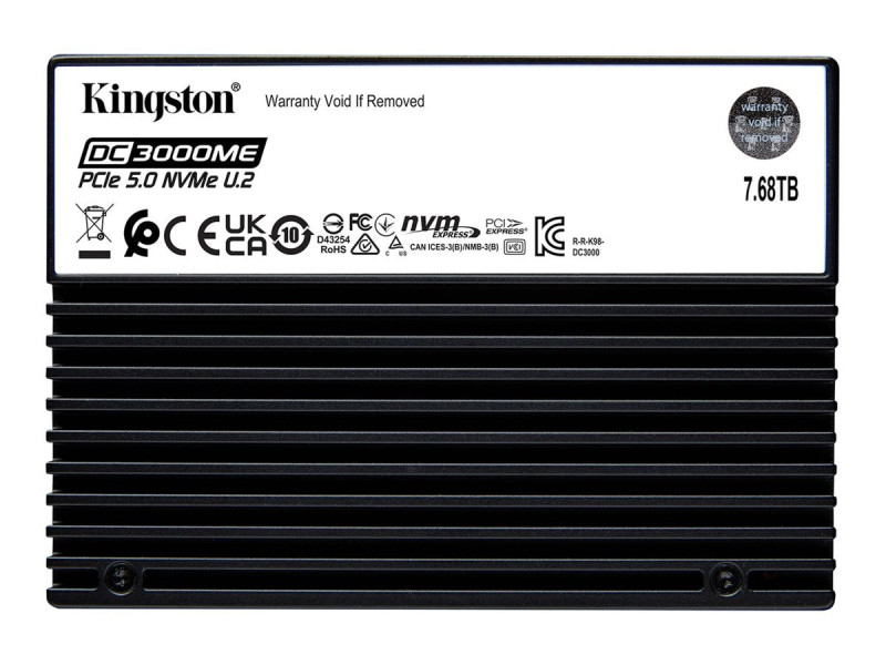 KINGSTON 7.68To DC3000ME U.2 PCIe SSD