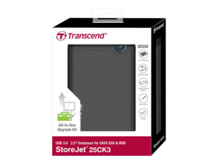TRANSCEND Kit Boîtier vide pour 2.5p SSD
