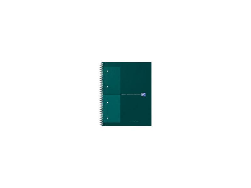 Oxford International Cahier NOTEBOOK, A4, ligné, rouge foncé