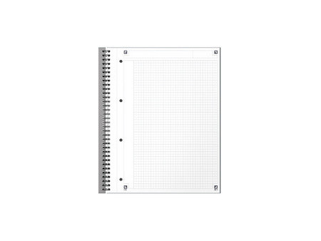 Oxford International Cahier NOTEBOOK, A4, ligné, rouge foncé