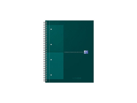 Oxford International Cahier NOTEBOOK, A4, ligné, vert foncé