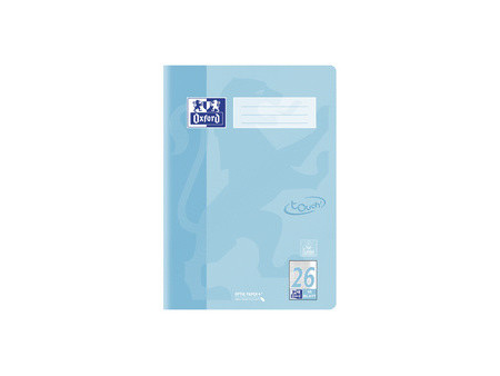 Oxford Cahier Touch pastel, A4, linéature 26, bleu