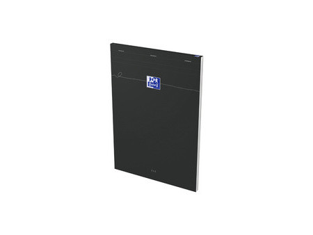 Oxford Bloc-notes Smart, A4, quadrillé, 80 feuilles, noir