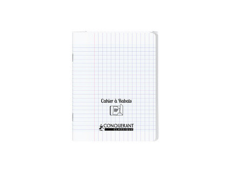 CONQUERANT CLASSIQUE Cahier à rabat 240 x 320 mm, vert