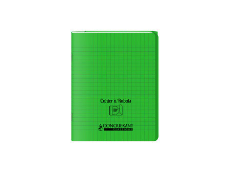 CONQUERANT CLASSIQUE Cahier à rabat 240 x 320 mm, incolore