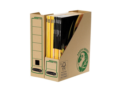 Fellowes Porte-revues BANKERS BOX EARTH, marron