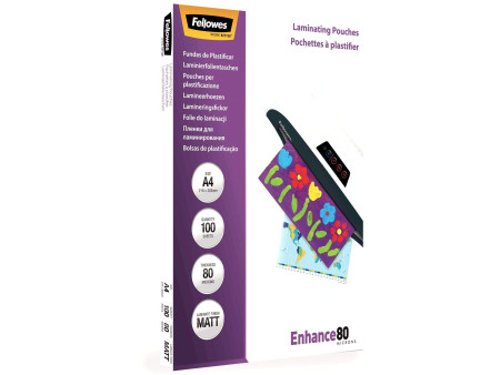 Fellowes Pochette de plastification, A4, mat, 160 microns