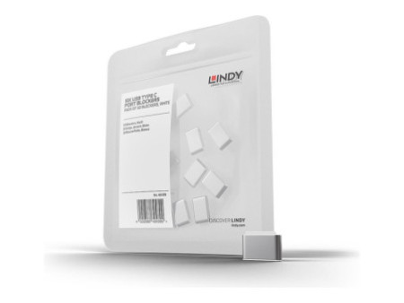 LINDY USB C Port Blockers 10 Pack White