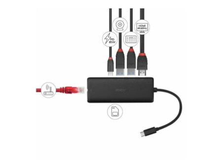 LINDY USB 3.2 Type C Laptop Mini Dock