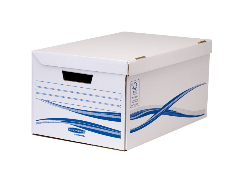 Fellowes Caisse à archives avec couvercle rabattable Maxi