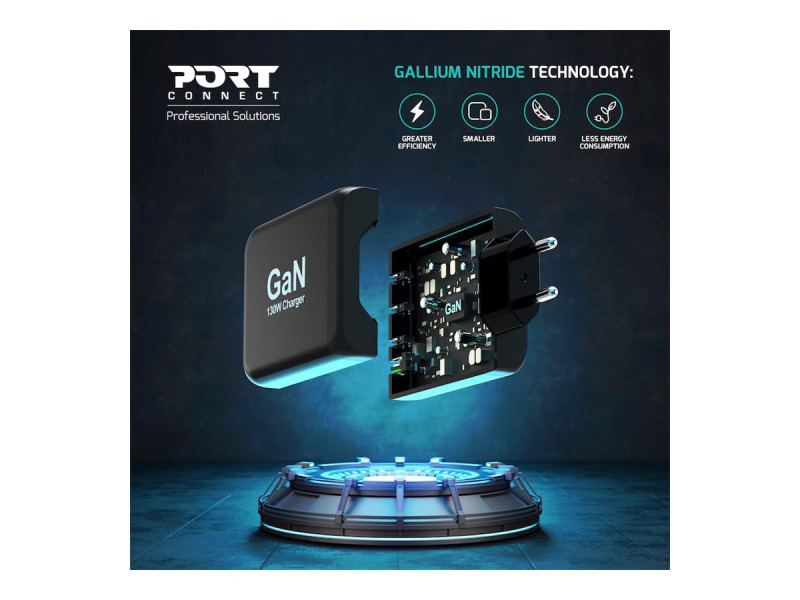 PORT DESIGNS 130W GaN charger USB-C