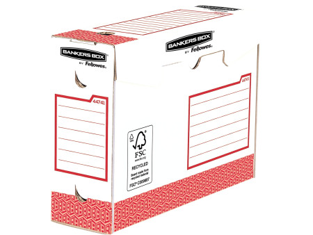 Fellowes BANKERS BOX Basic Boîte d'archives Heavy Duty,rouge