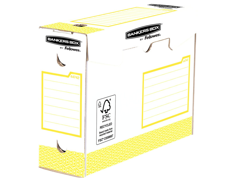 Fellowes BANKERS BOX Basic Boîte d'archives Heavy Duty,jaune