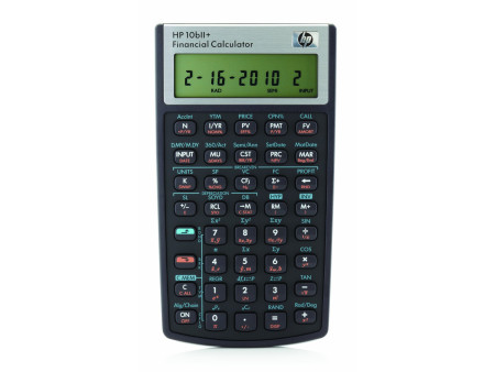 HP Calculatrice financière HP 10bII+, fonctionne par piles