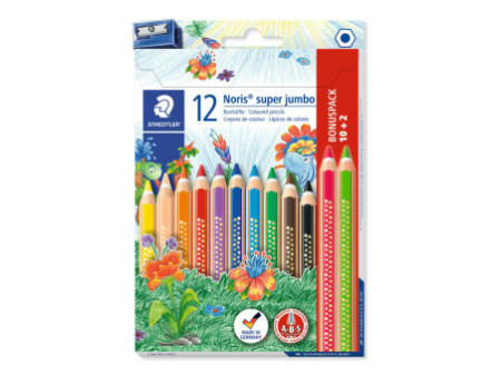 STAEDTLER Crayon de couleur triangulaire Noris super jumbo