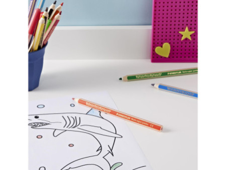 STAEDTLER Crayon de couleur triangulaire Noris super jumbo