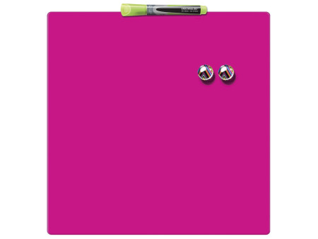 nobo Tableau mémo carré, (L)360 x (H)360 mm, rose vif