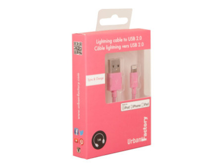 URBAN FACTORY CABLE LIGHTNING MFI 1M ROS