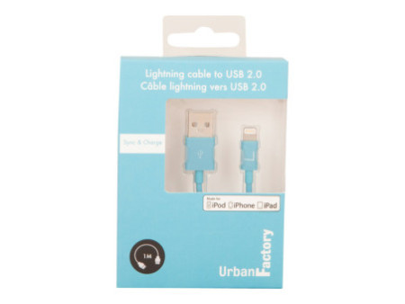 URBAN FACTORY CABLE LIGHTNING MFI 1M BLE