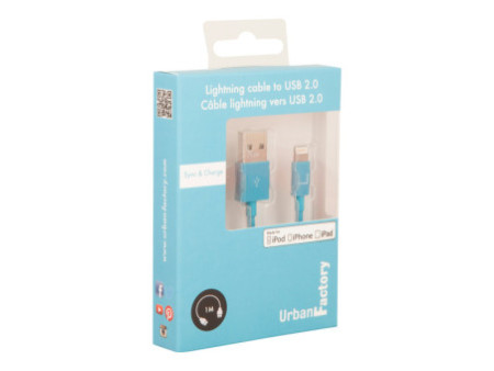 URBAN FACTORY CABLE LIGHTNING MFI 1M BLE