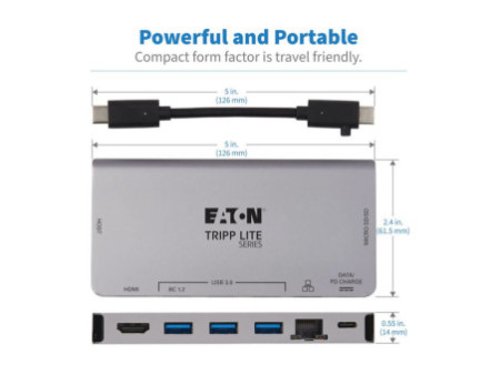 EATON TRIPPLITE USB-C Dock - 4K HDMI USB