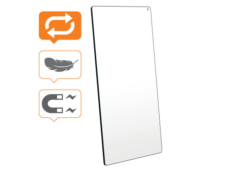 nobo Tableau blanc Move & Meet, (l)900 x (H)1.800 mm, blanc