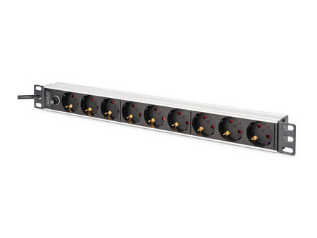 DIGITUS Bloc multiprise 19', aluminium, 9 prises