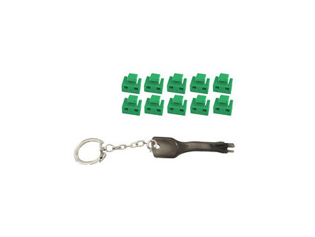 shiverpeaks Bloqueur de port RJ45 avec clé, blanc
