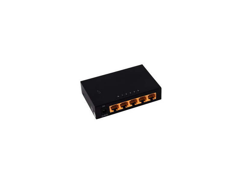 shiverpeaks Commutateur réseau, 5 ports, 1 G, noir