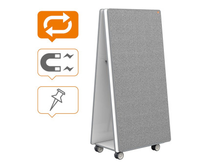 nobo Système combiné de tableaux Move & Meet à base mobile