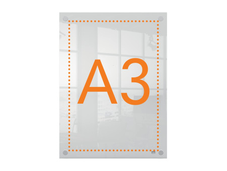 nobo Porte-affiche acrylique Premium Plus, A3, transparent