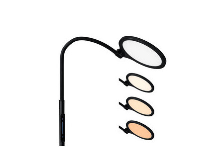 Hansa Lampadaire / Lampe de lecture LED ATRIA, noir mat