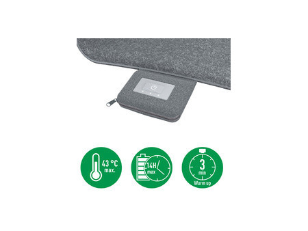 LEITZ Couvre-siège chauffant iComfi, gris