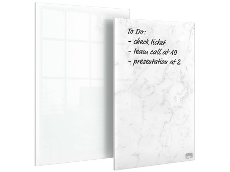 nobo Bloc-notes en verre, (L)152 x (P)230 mm, set de 2