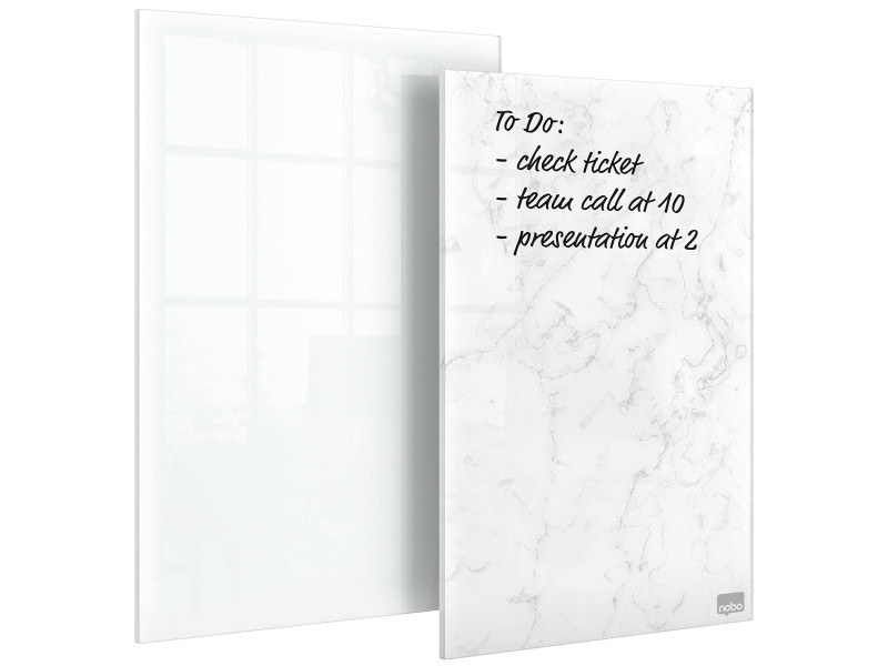 nobo Bloc-notes en verre, (L)152 x (P)230 mm, set de 2