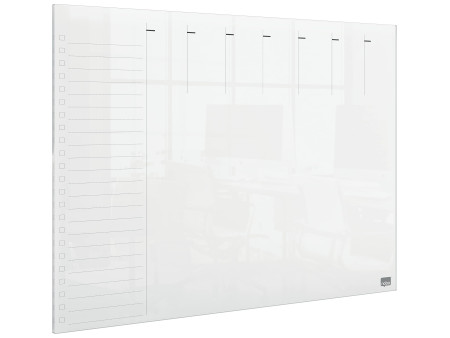 nobo Tableau acrylique planning hebdomadaire, A3,transparent